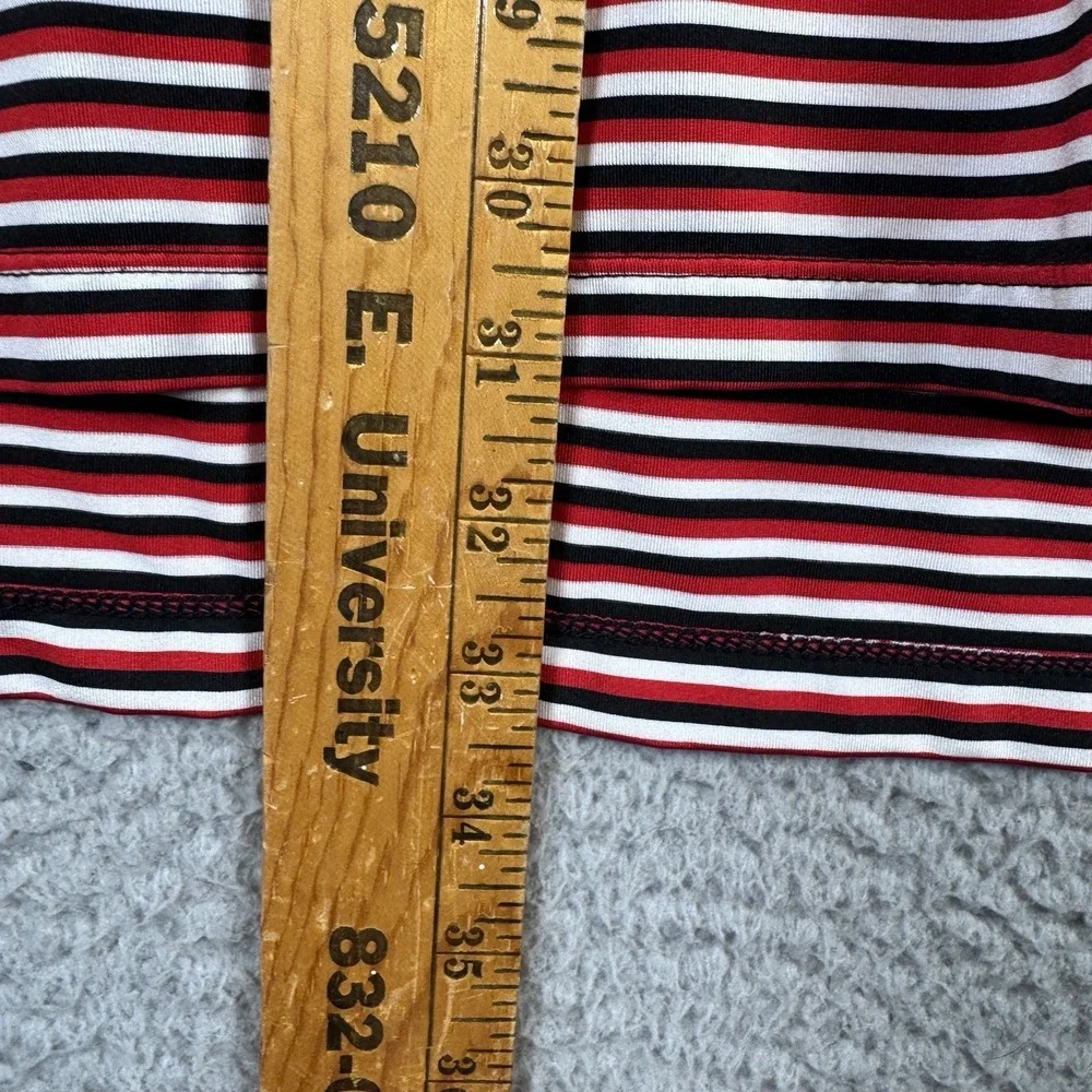 RLX Ralph Lauren Polo Mens Large Red Stripe Performance Stretch Cuscowilla Golf